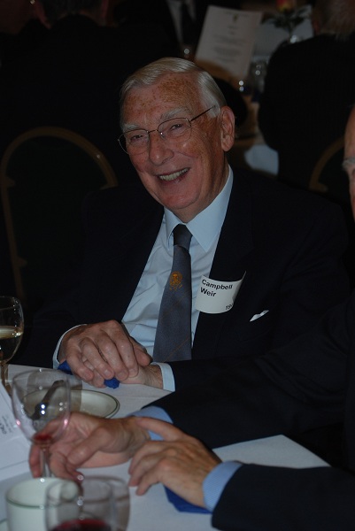 Photograph of Campbell Weir (1946/53) at Reunion Dinner 2011