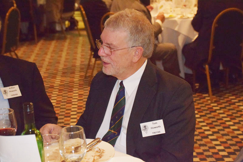 Photograph of Tom Howarth (1961/68) at Reunion Dinner 2016