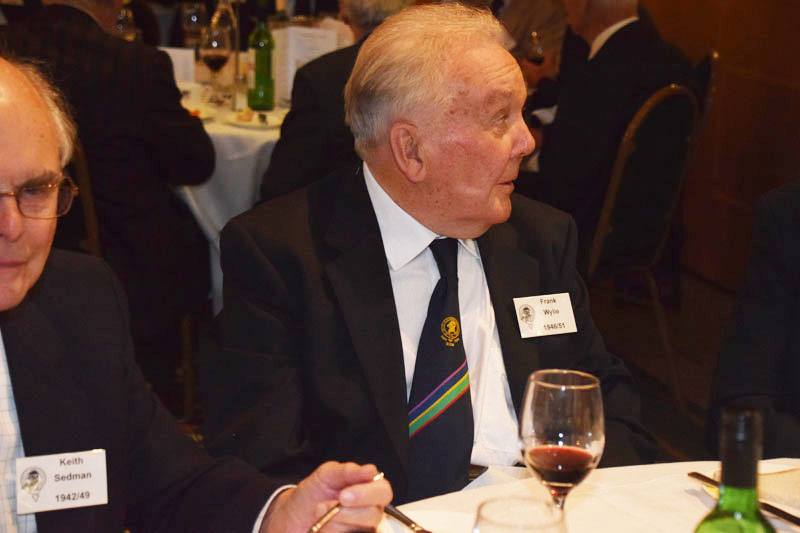 Photograph of Frank Wylie (1946/51) at Reunion Dinner 2016