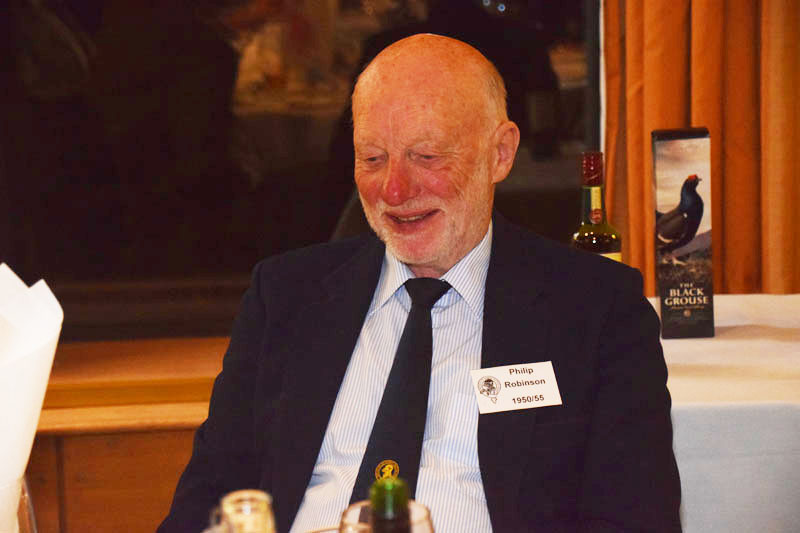 Photograph of Philip Robinson (1950/55) at Reunion Dinner 2016