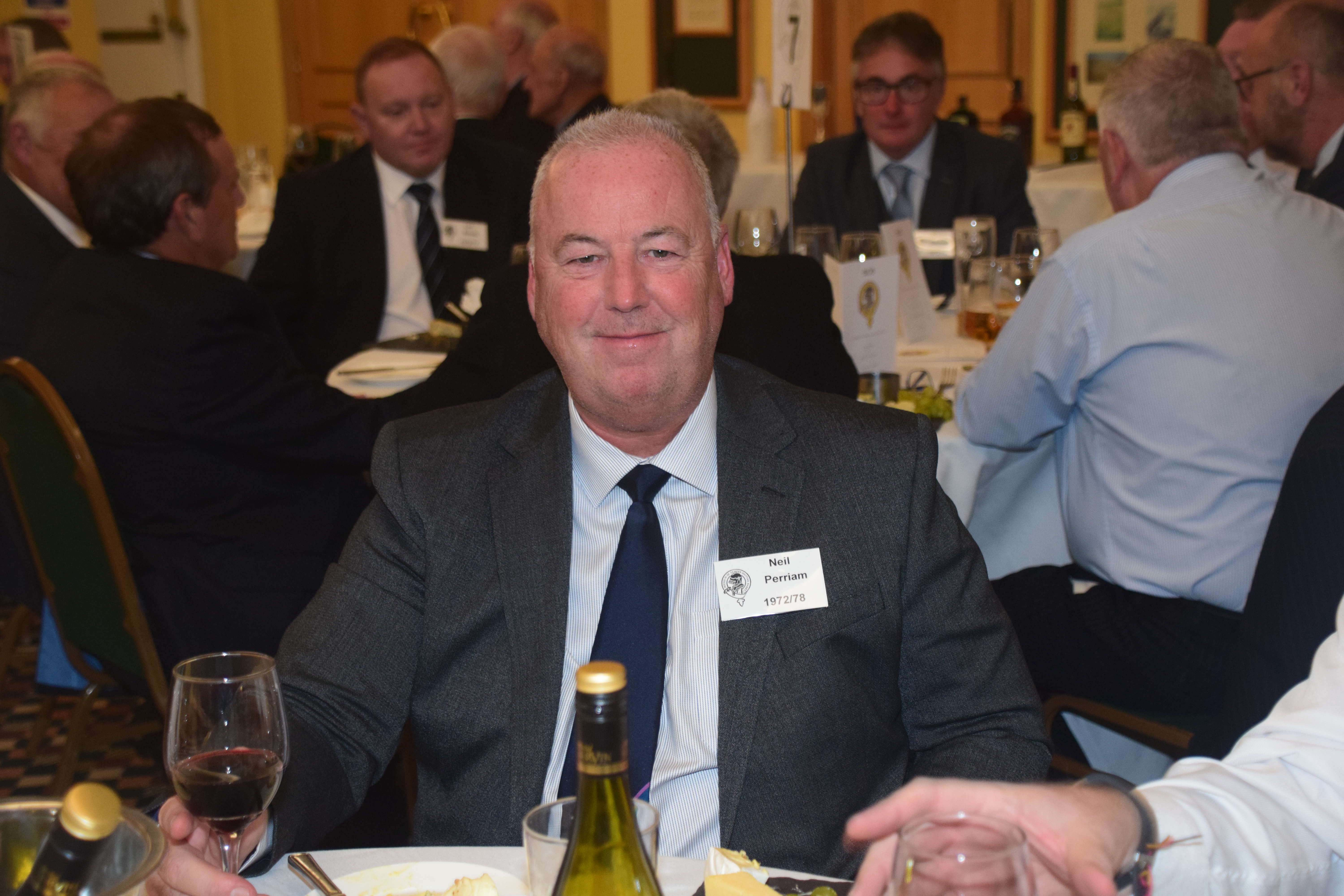 Photograph of Neil Perriam (1972/78) at Reunion Dinner 2019
