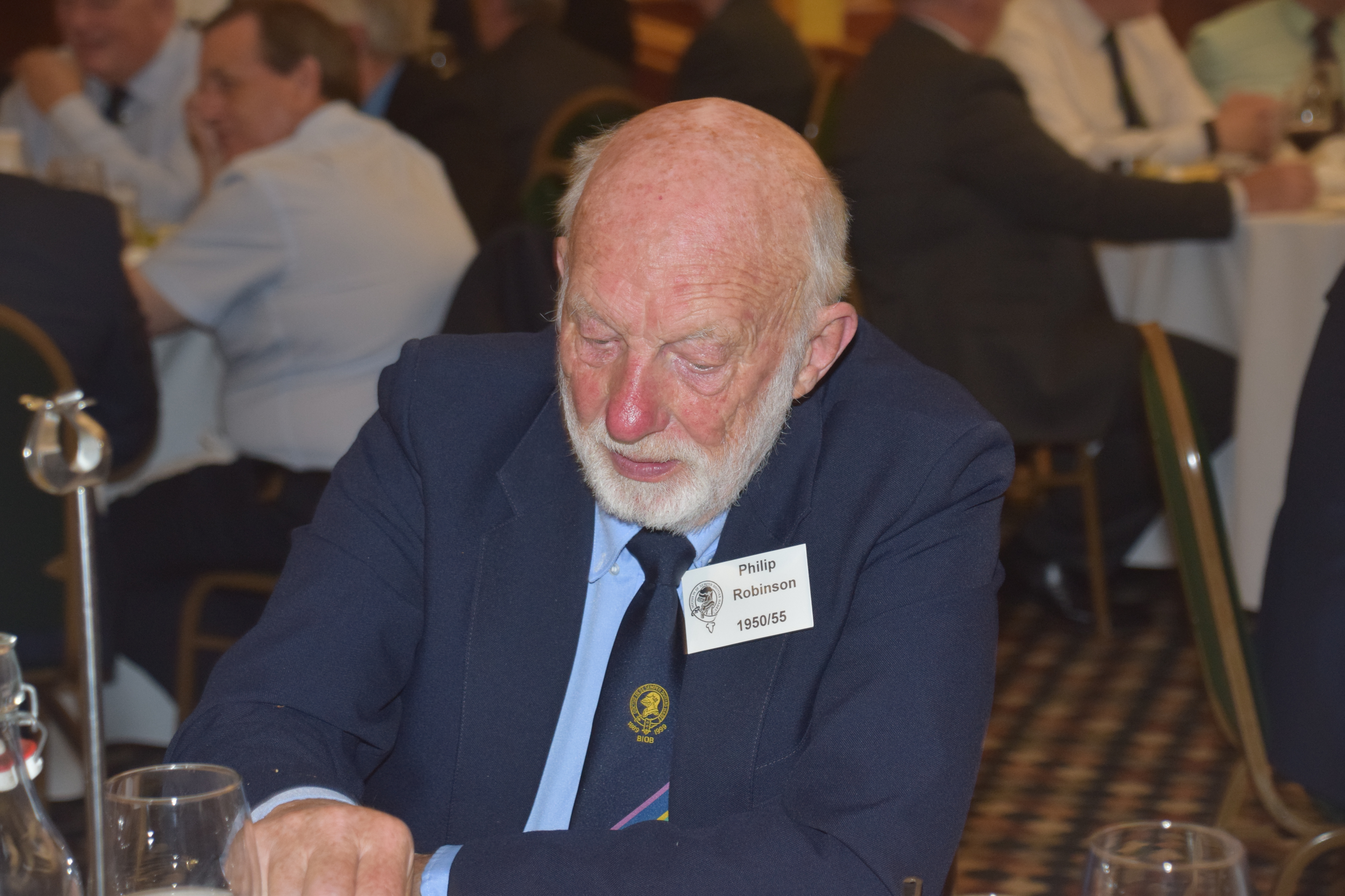 Photograph of Philip Robinson (1950/55) at Reunion Dinner 2019