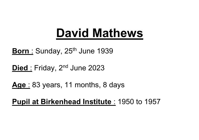 David Mathews