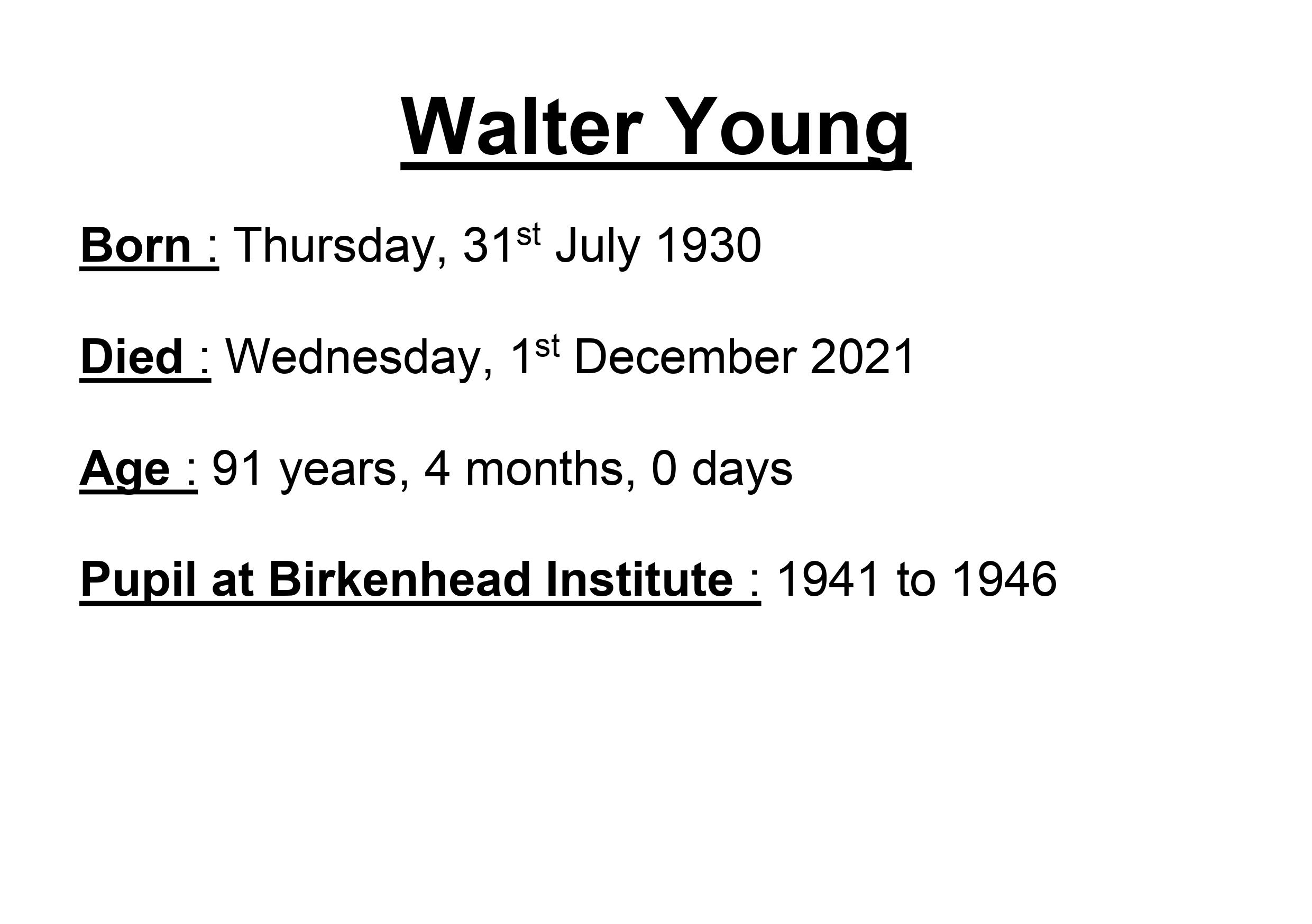 Walter Young