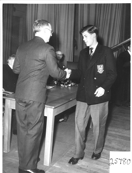 Photograph of School Speech Day 1956, Birkenhead Town Hall