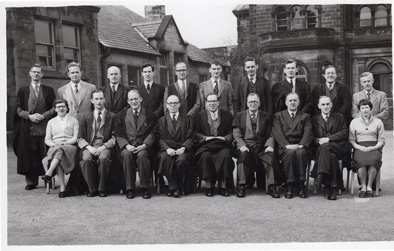 Photograph of School Staff 1959/60, Whetstone Lane
