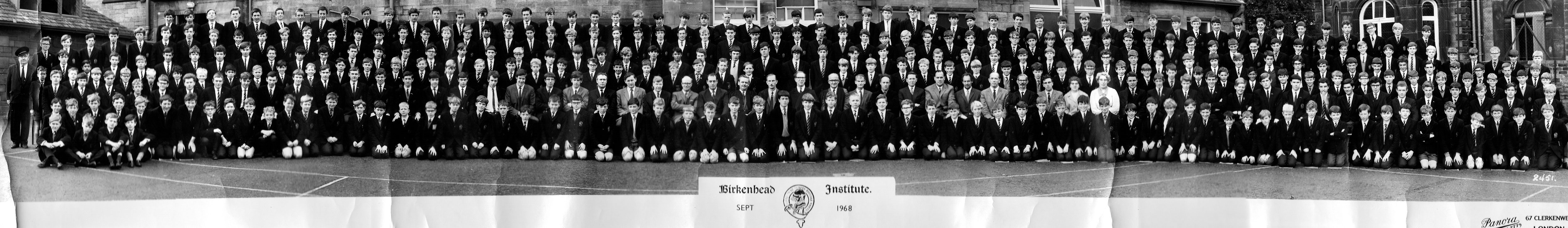 Whole School Photograph - September 1968